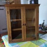 Vitrines fali polcos kisszekrény 50cm fotó