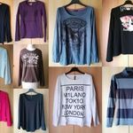 10 db-os hosszú ujjú, női felső csomag H&M, ROXY, O'NEILL, TRF... fotó