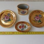 Csodás arany antik Zsolnay porcelán 1ft.-ról! fotó