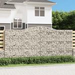 3 db íves horganyzott vas gabion kosár 200x30x180/200 cm fotó