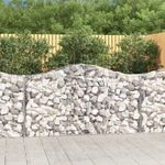 5 db íves horganyzott vas gabion kosár 200 x 50 x 100/120 cm fotó