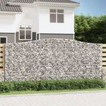 4 db íves horganyzott vas gabion kosár 400x30x180/200 cm fotó
