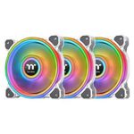 Thermaltake Riing Quad 12 RGB Radiator Fan White TT Premium Edition (3-Fan Pack) CL-F100-PL12SW-A... fotó