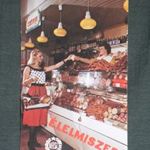 Kártyanaptár, ÁFÉSZ, Csemege élelmiszer ABC áruházak, női modell, 1985 fotó