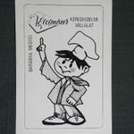 Kártyanaptár, Baranya élelmiszer váll. ABC áruházak, grafikai, reklám figura, 1983 fotó