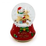 Karácsonyi mini hógömb - rénszarvas és hóember / 8 cm fotó