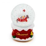 Karácsonyi mini hógömb - hóember / 6 cm fotó