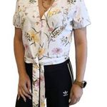 VERO MODA fehér színes VIRÁGOS mintás csajos L 40 tavaszi nyári FELSŐ d67 fotó