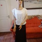 Szépséges alkalmi Martha May szoknya 38 40 42 sötét borvörös 70-84 derék 90 hossz fotó