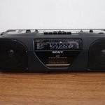 Sony CFS-201L retró kazettás hordozható asztali Sztereó Rádió magnó fotó