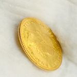 Arany 10 Frank/ 4 Forint Ferenc József 1887 Csak 38.840vert db elég RITKA és kivételesen szép!! fotó