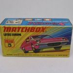 Matchbox [Superfast] #5 Lotus Europa ['I' doboz] - csak doboz! fotó