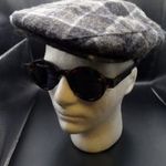 Szuper férfi 58 -as téli gyapjú + poliészter meleg, flat cap / lapos sapka fotó