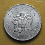 Jamaica 1966 5 Shillings BU - VIII. Brit Nemzetközösségi játékok fotó