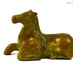 APRÓLÉKOSAN KIDOLGOZOTT LOVACSKA ... PATINÁZOTT BRONZ FIGURA ! fotó