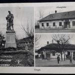 Onga Hősök szobra vasútállomás községháza Karinger Hangya 1941 Borsod Abaúj Zemplén vármegye fotó