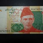 Pakisztán 20 rúpia P.55 2024 UNC narancs-zöld kiadás fotó