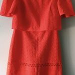Topshop anyagában mintás narancssárga vállra húzható csajos ruha 36-os nézz be kedvező árak fotó