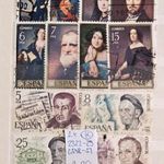 Spanyol klasszikus, 2 komplett sor Mi 2355-29 ; 2348-51 2, 20 € fotó