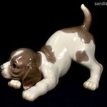 JÁTÉKOS KUTYA KÖLYÖK ... LLADRO PORCELÁN FIGURA X fotó