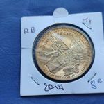 FRANCIAORSZÁG MONNAIE DE PARIS 2007 NAGY MÉRETŰ EMLÉK ÉREM! REPÜLŐGÉP DZSIP TEREPJÁRÓ! D-DAY CAEN! fotó
