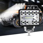 54W szuper erős LED munkalámpa, szúrófény járművekre / szögletes, IP67, 18LED fotó