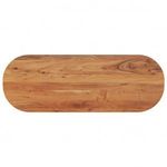 tömör akácfa ovális asztallap 110 x 40 x 3, 8 cm fotó