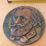 Giuseppe Verdi porcelán plakett fotó