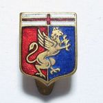 Gomblyukjelvény, Sport (?), Angol jelképek (?), Genova (Olasz) gyártójelzés fotó