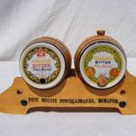 Retro Budafoki pincegazdaság Hollóházi hordók asztali dísz fotó