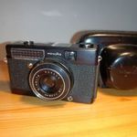 RITKA! FEKETE MINOLTA MINOLTINA-P kompakt fényképezőgép 38mm F2.8 Rokkor vintage fotó