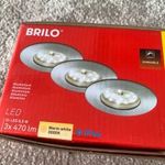 új dobozos brilo fürdőszobai lámpa 3db led 3*470lm IP44 3000k warm white meleg fény fotó