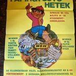 Egy fel nem ragasztott plakát ritkaság az 1970-es évekből / MÉH TEXTIL ÉS PAPÍRGYŰJTŐ HETEK fotó