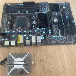 Asrock 970 Pro3 AM3 alaplap + processzor hűtő hibás 1Ft-ról 0, 6Kg fotó