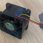 Nidec VA225DC 12V DC 1, 1A ventilátor magas fordulatszámú ipari 60x60x38mm használt 1Ft-ról fotó