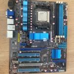 Asus M4A785TD-V EVO AM3 alaplap + PhenomII HDZ965FBK4DGM processzor hibás 1Ft-ról 0, 9Kg fotó