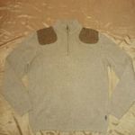 BARBOUR brit férfi gyapjú vadász pulóver tweed betétekkel patika állapotban - XL fotó