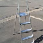 5 FOKOS, HIBÁTLAN, ALUMÍNIUM HÁZTARTÁSI LÉTRA (DRABEST) ELADÓ. fotó