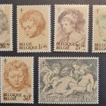 Külföldi bélyeg Belgium 1963 ( 1332-37 ** ) Tuberkulózis komplett sor fotó