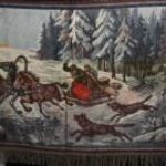 TROJKA FALISZŐNYEG, FALVÉDŐ, falikárpit, kép 163x68 cm+6cm rojt fotó