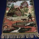 FALISZŐNYEG, FALVÉDŐ, falikárpit, kép 65x49cm +7cm rojt fotó