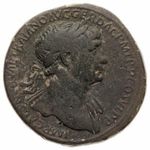 Traianus Sestertius SPQROPTIMOPRINCIPI ARAB ADC (bronz) 18, 53g VF Ritka! fotó