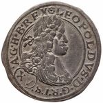I. Lipót XV krajcár 1663 Bécs Höllh WIE 63.1.1 (Ag) 5, 62g VF+ fotó