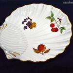 PAZAR ROYAL WORCESTER GYÜMÖLCS MINTÁS KAGYLÓ FAZONÚ RITKA KÍNÁLÓ X fotó