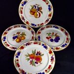 PAZAR GAZDAG GYÜMÖLCS MINTÁVAL 4 DB ROYAL WORCESTER NAGYMÉRETŰ KEREK PORCELÁN TÁL X fotó