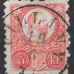 1871. Réznyomat 5 kr bélyeg VILLÁNY bélyegzéssel ( Gudlin 300 pont ) fotó