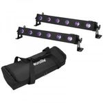 EUROLITE Set 2x LED BAR-6 UV Leiste + Soft-Bag fotó