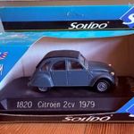 Solido 1820 Citroen 2cv 1979 kacsa autómodell Made in France + képeslap 1 Ft NMÁ fotó
