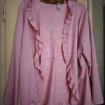 Fashion by Nono, 4 -5XL, halványrószaszín, fodros blézer, Új, csodás darab -eredeti ár feléért! fotó