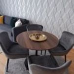 BELIANI "BOCA" prémium stílusos kerek 4 személyes étkezőasztal fotó